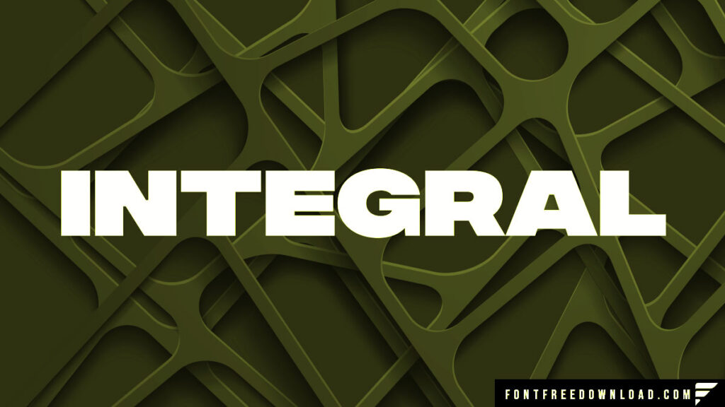 Integral CF Font Free Download