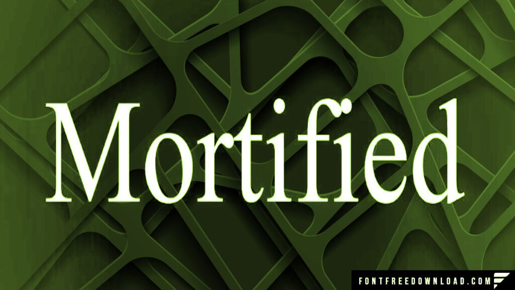 Mortified Typeface