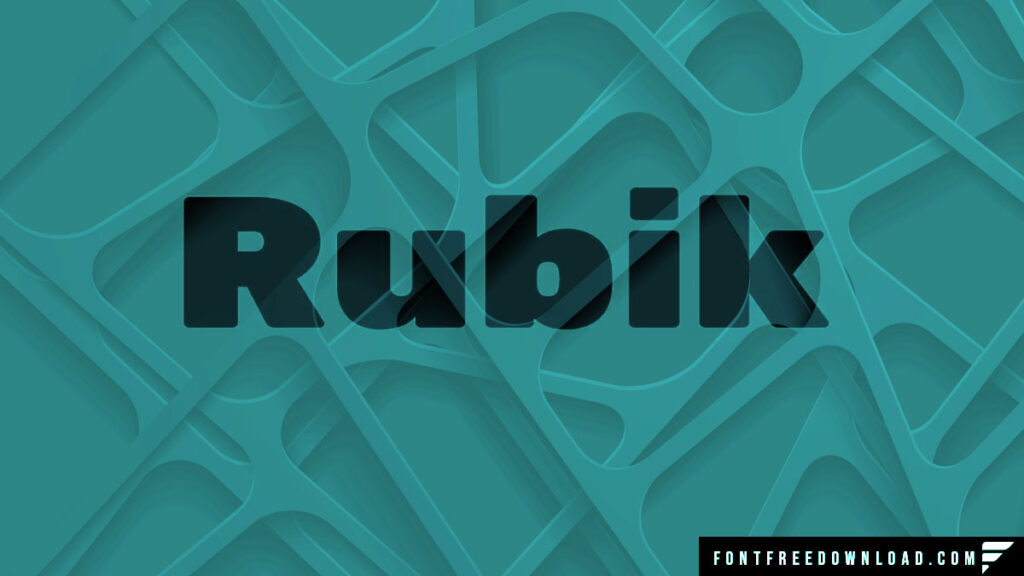 Rubik Font Free Download