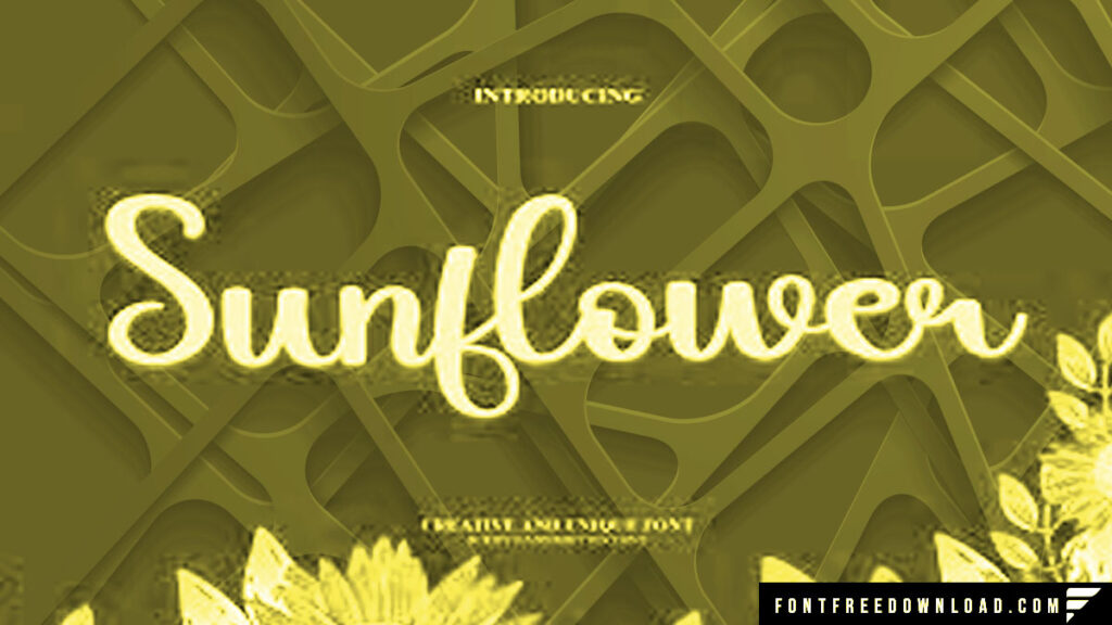 Sunflower Font Free Download