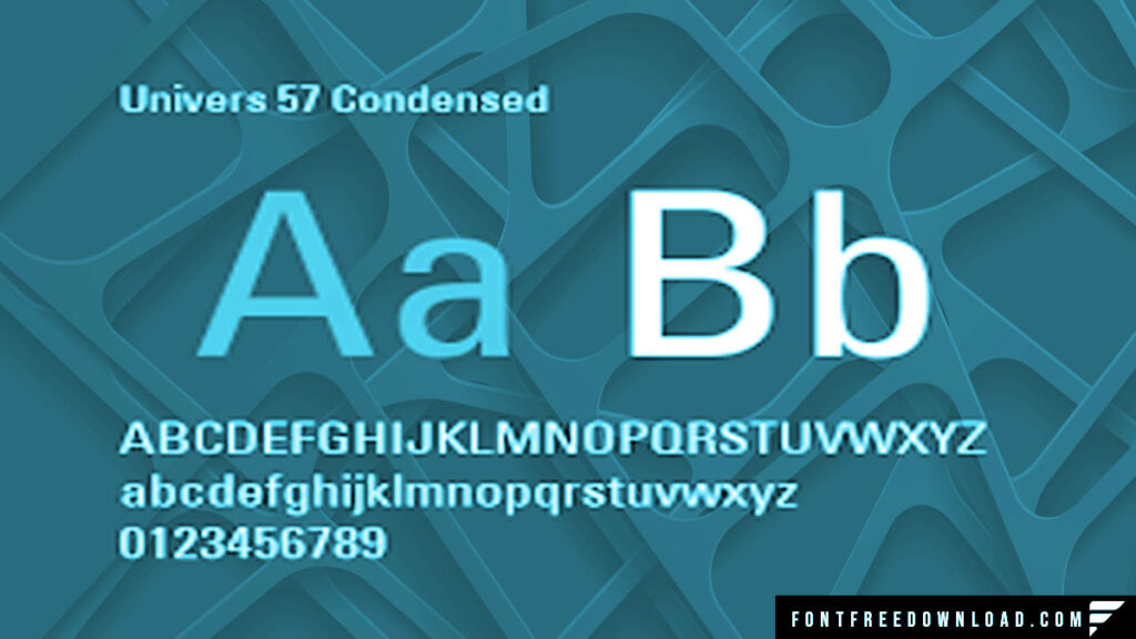 Univers 57 Condensed Font Free Download