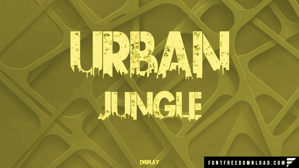 Urban Jungle Font Free Download