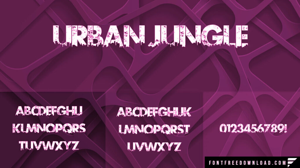 Urban Jungle Font for Professional Applications