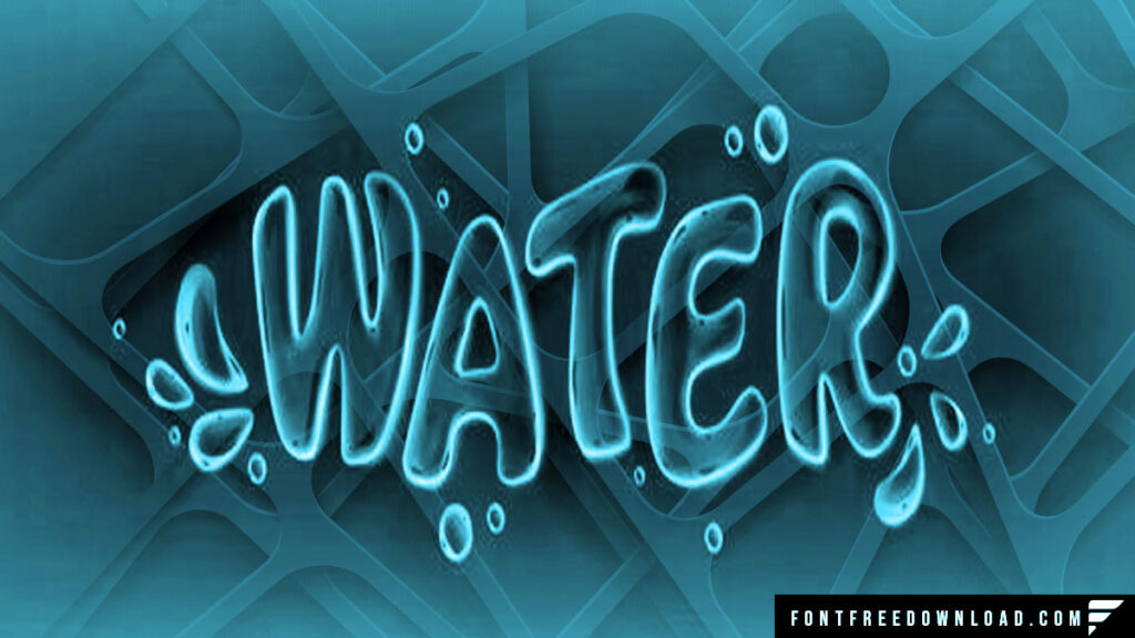 Water Font Free Download