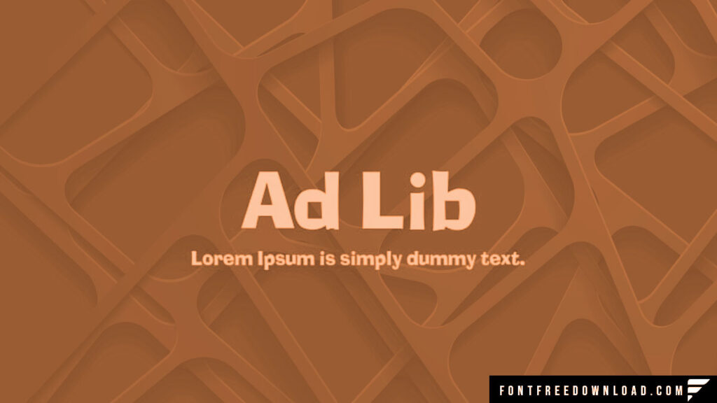 Ad Lib Font Free Download