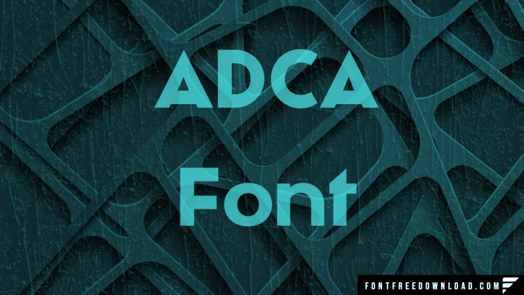 Adca Font Free Download