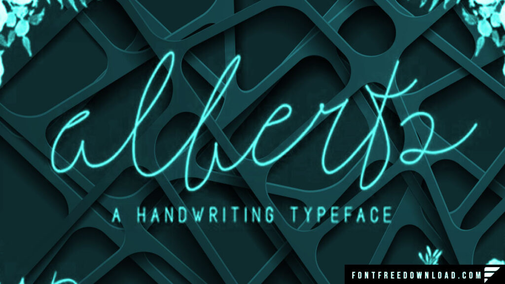 Alberts Script Typeface