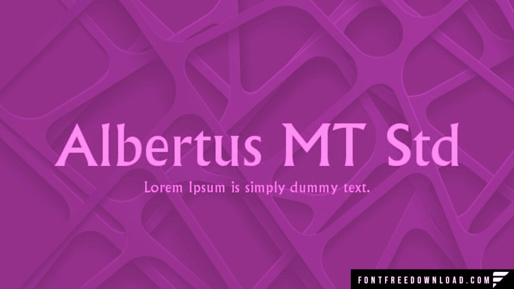 Albertus MT Font Free Download