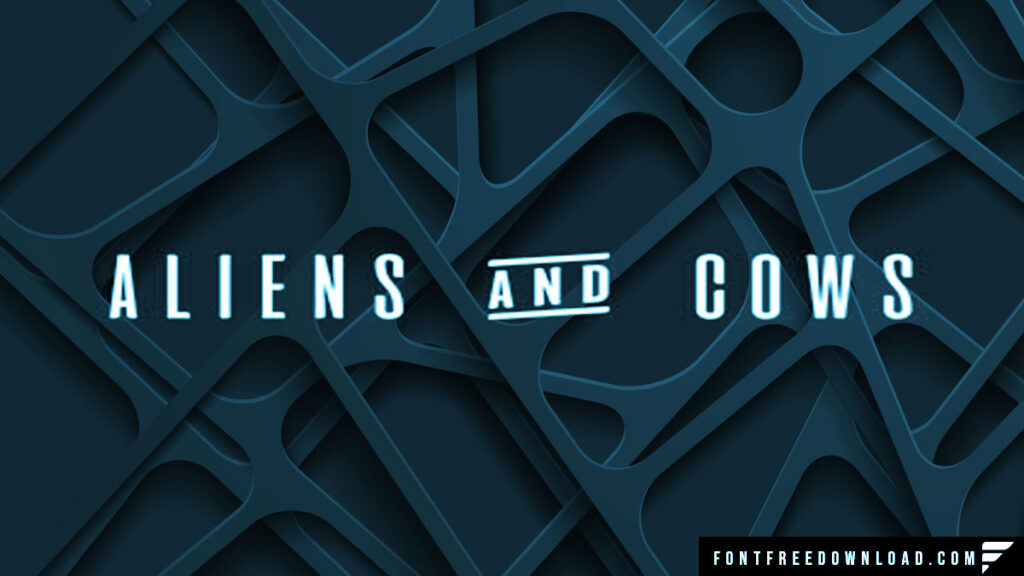 Aliens and Cows Font Free Download