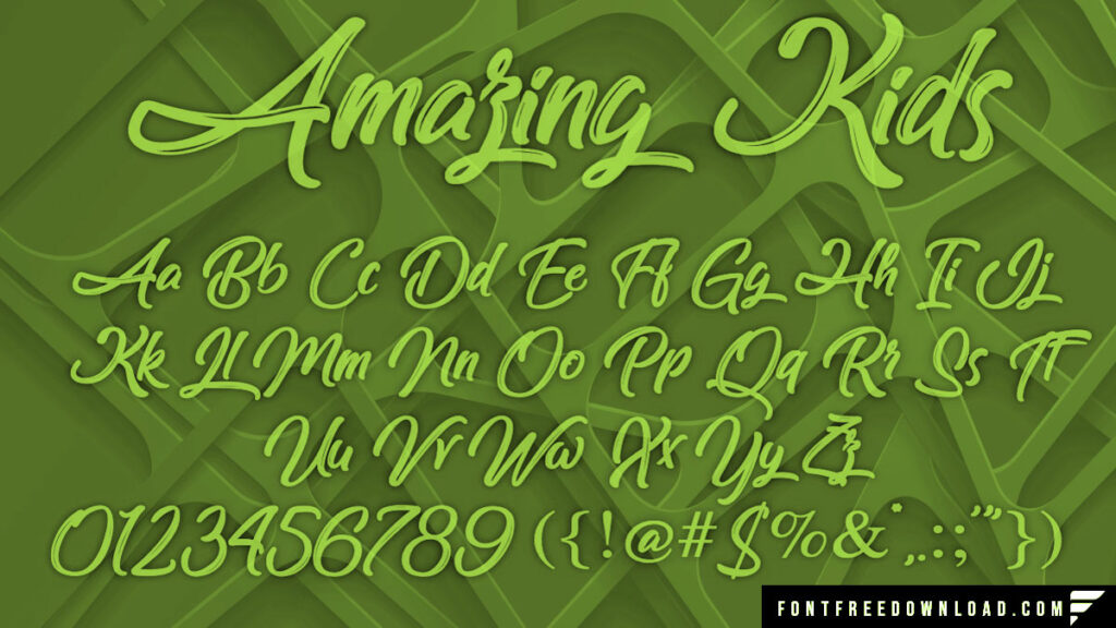 Amazing Kids Font Free Download