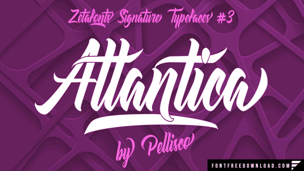 Atlantica Calligraphy Typeface Free Download