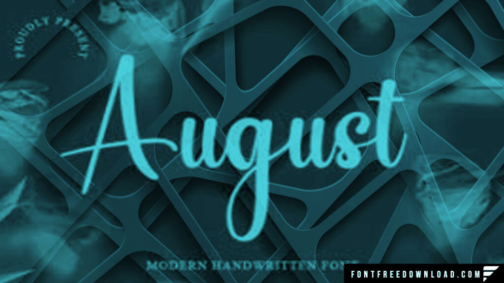 August Font Free Download