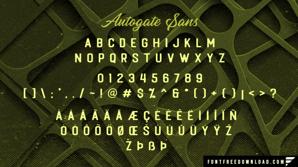 Autogate Script Font Free Download