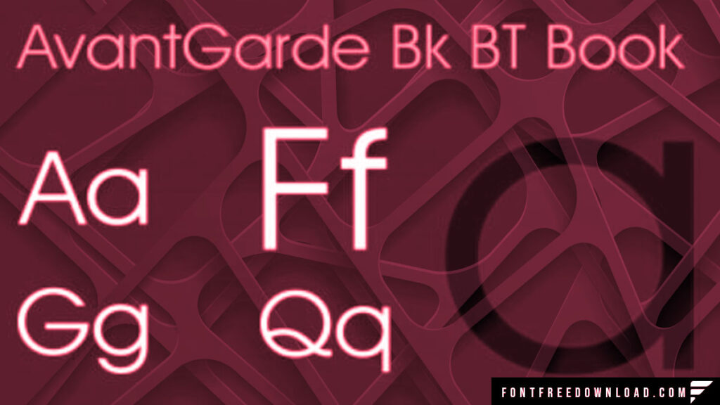 AvantGarde BK BT Book Typeface