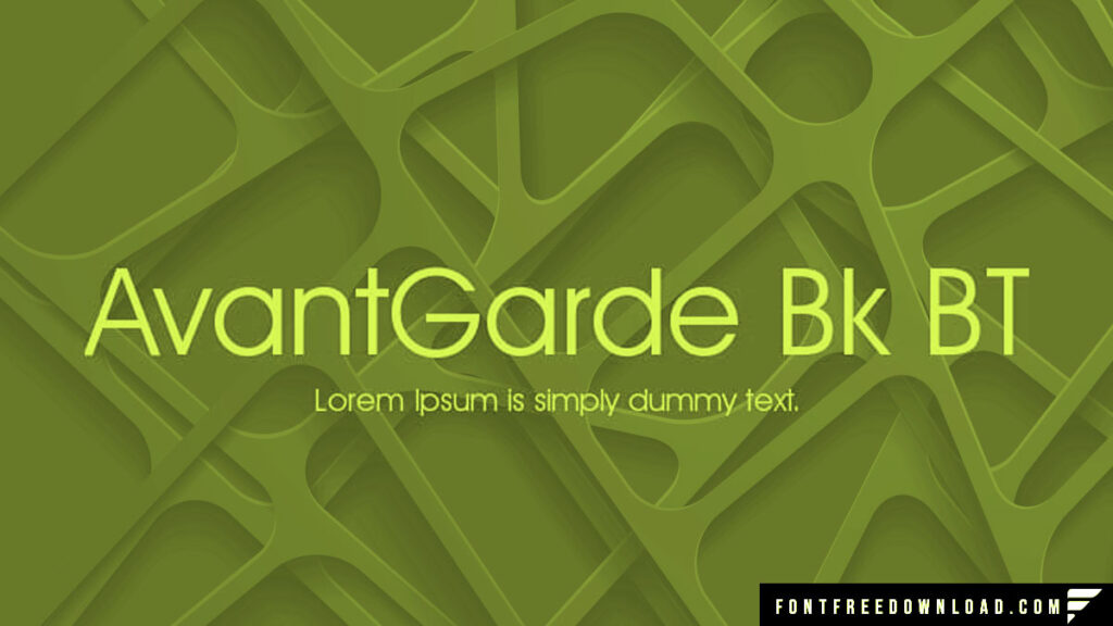 AvantGarde Bk BT Book Font Free Download