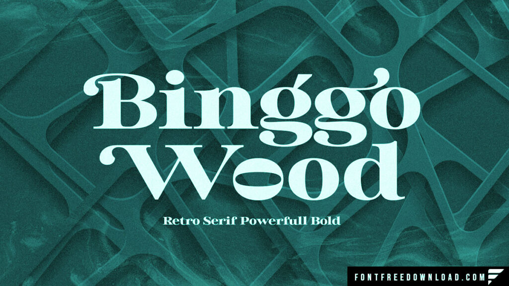 Binggo Wood Font Free Download