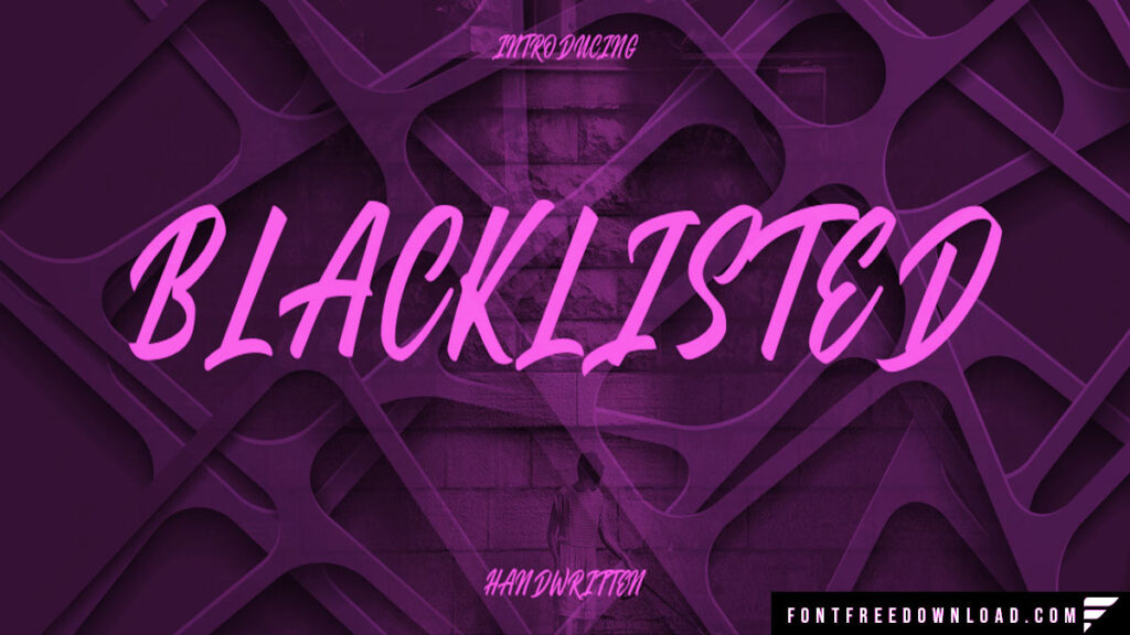 Blacklisted Font Free Download