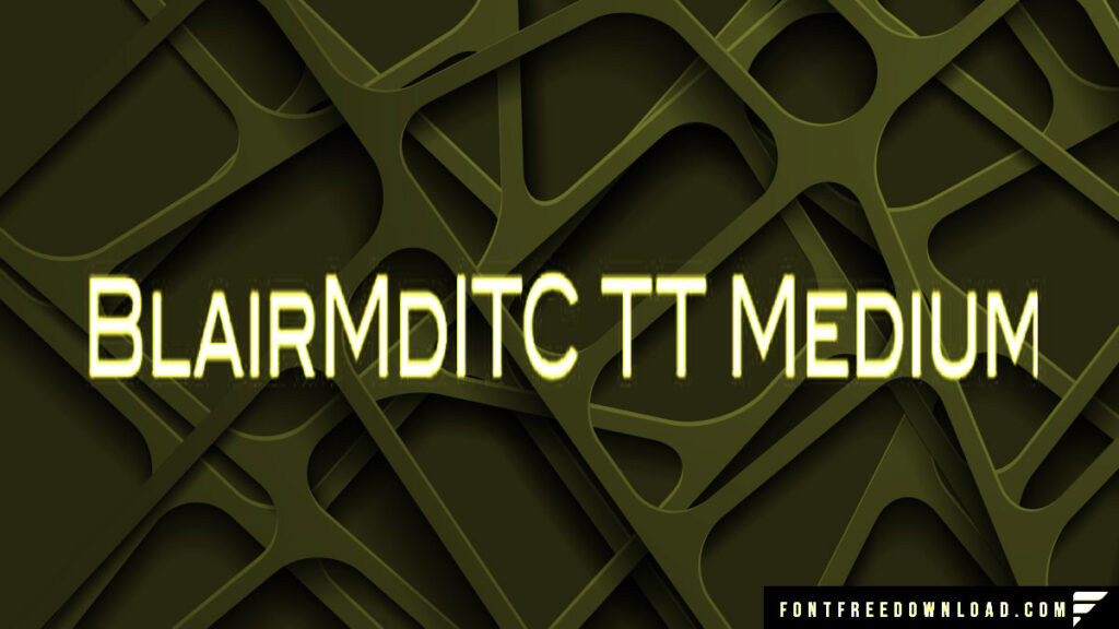 BlairMDITC TT Medium Typeface