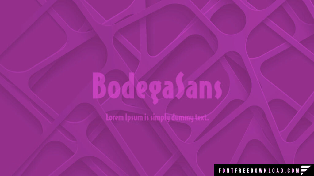 Bodega Font Free Download