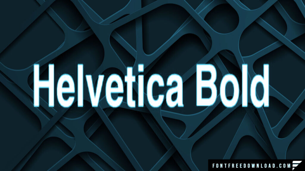 Bold Helvetica Typeface