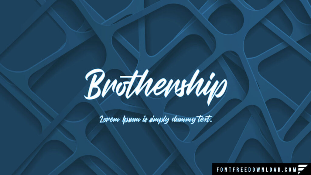 Brothership Font Free Download