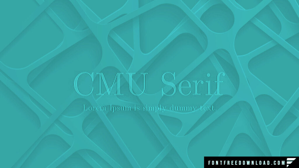 CMU Serif Font Free Download