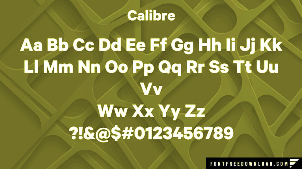 Calibre Font Family: Licensing and Download Information