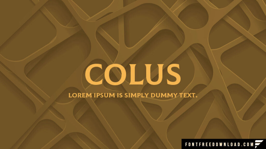 Colus Font Free Download