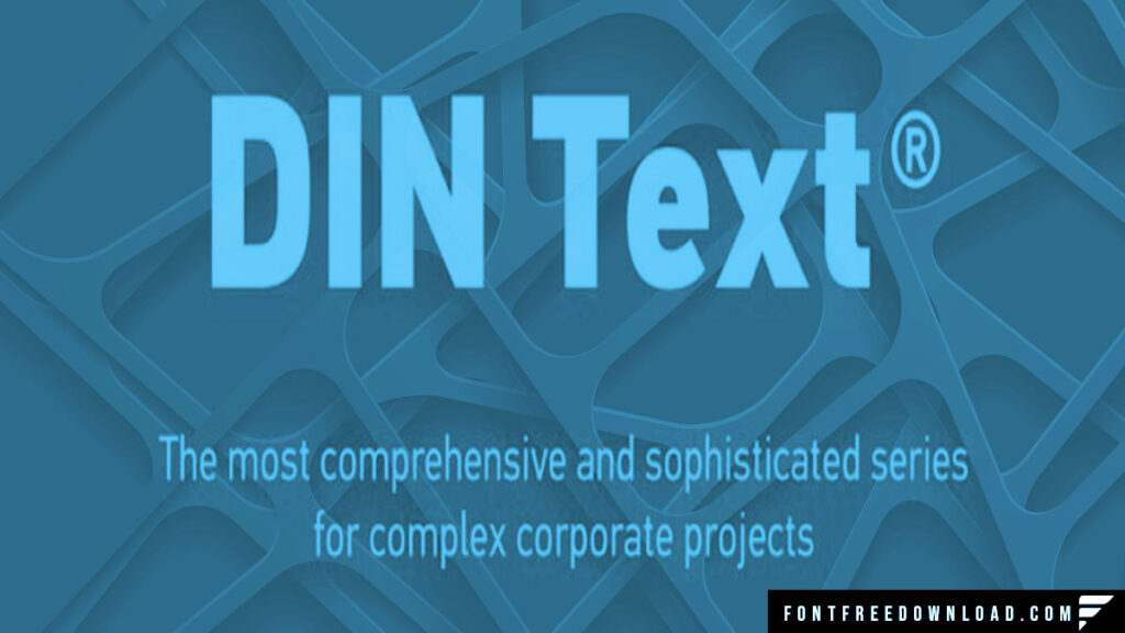 Din Text Compressed Pro Font Style