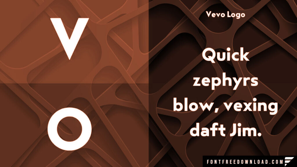 Evolution of the Vevo Logo Font