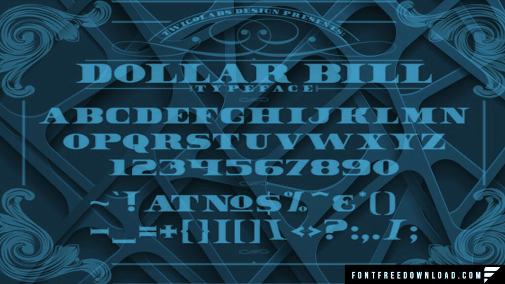 Free Dollar Bill Font