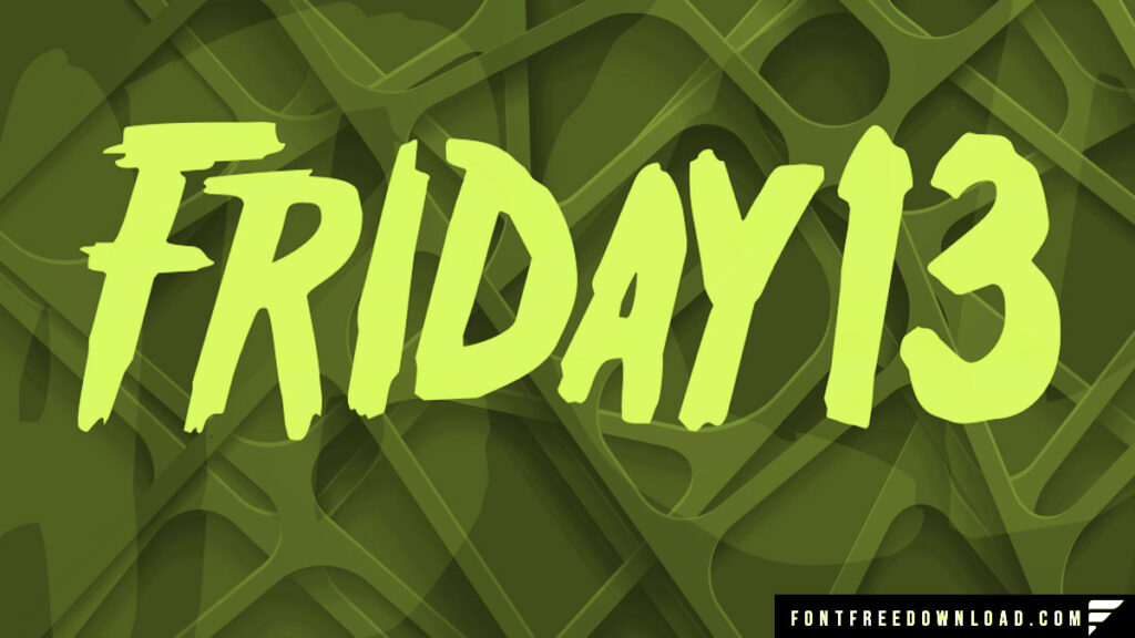 Friday 13 Font Free Download