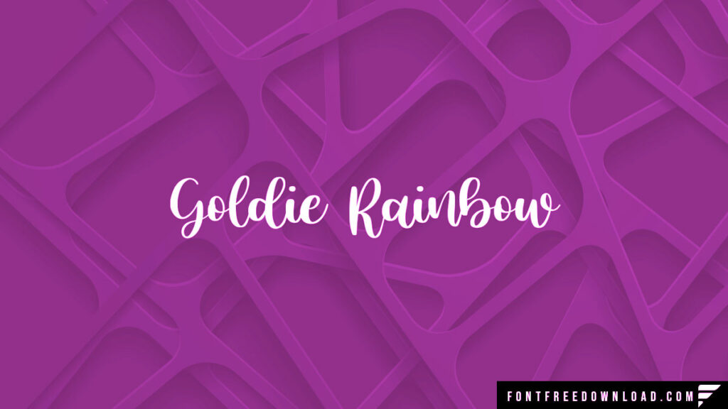 Goldie Rainbow Font Free Download