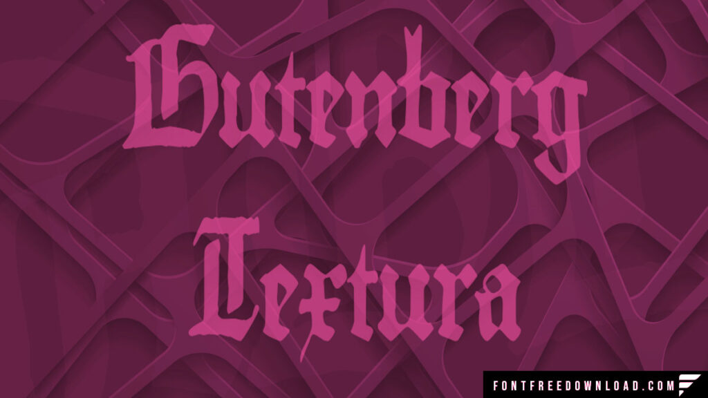 Gutenberg Font Free Download