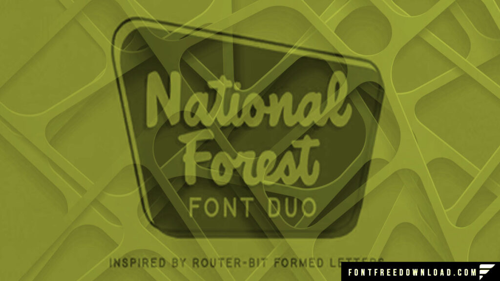 How to Pair National Forest Font