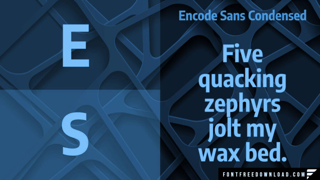 How to Use Encode Sans Condensed Font