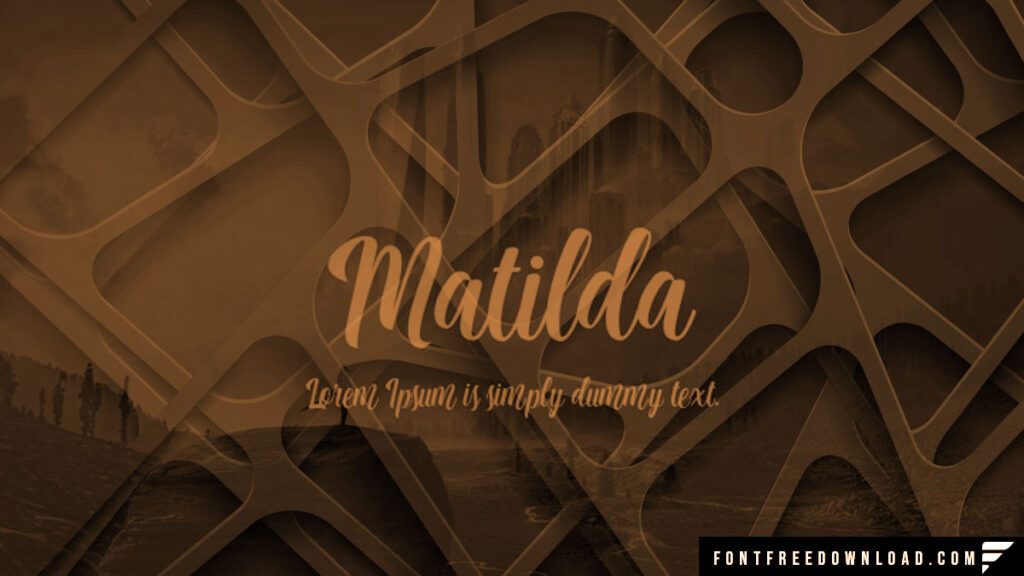 Matilda Font Free Download