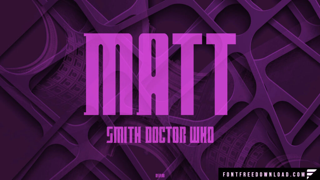 Matt Smith Doctor Who Font Free Download