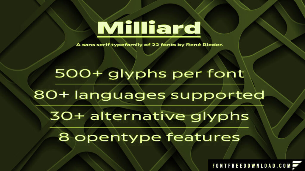 Milliard Typeface Collection