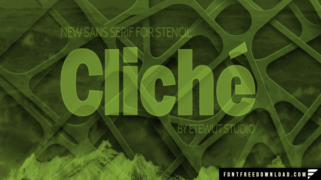 Modern Cliche Sans Serif Typeface