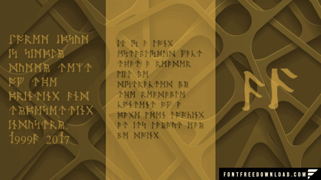 Moon Runes Font View