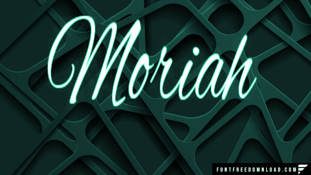 Moriah Calligraphy Script