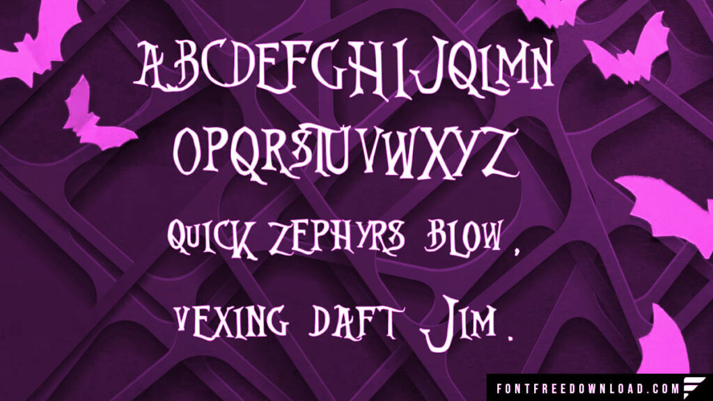 Nightmare Before Christmas Font View