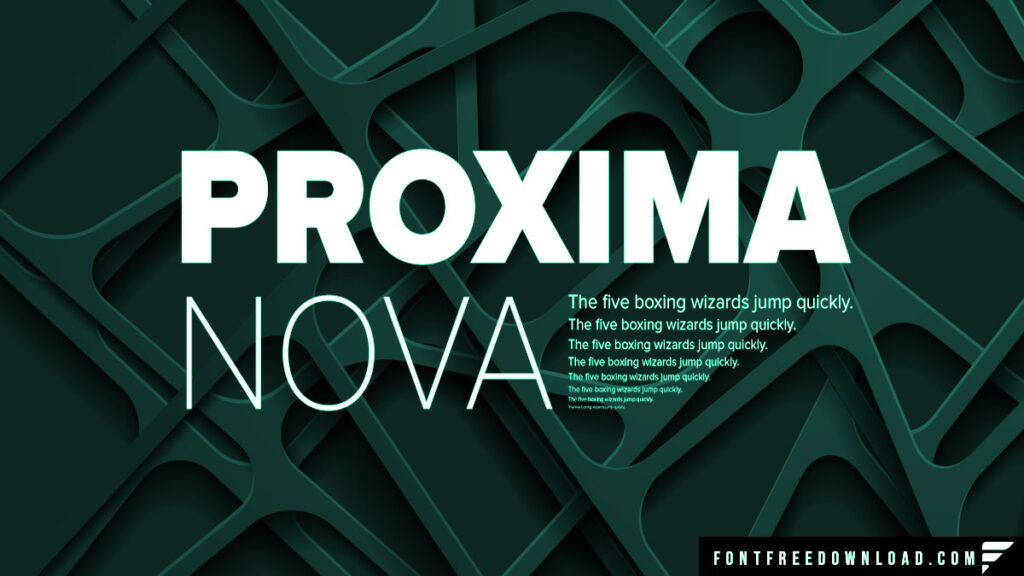 Proxima Nova Font Free Download