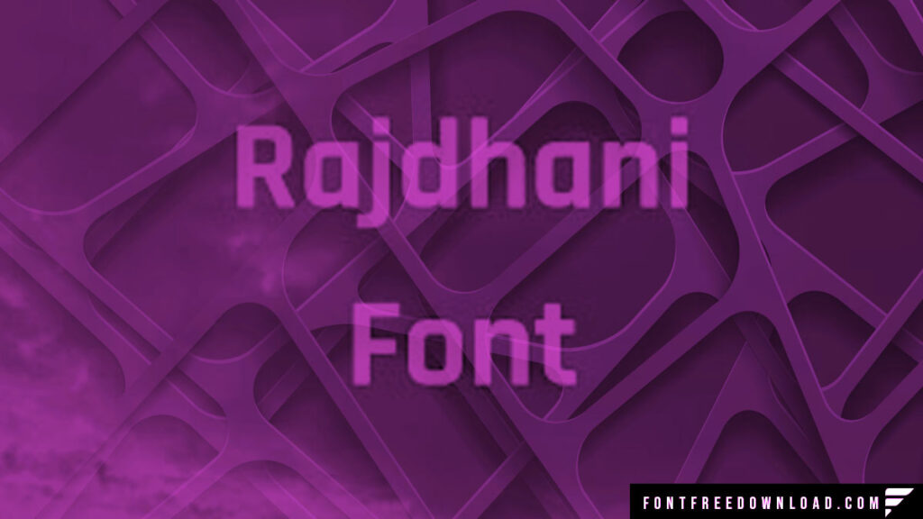 Rajdhani Font Free Download