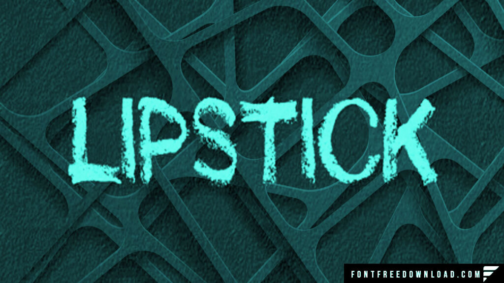 Red Lipstick Font Free Download