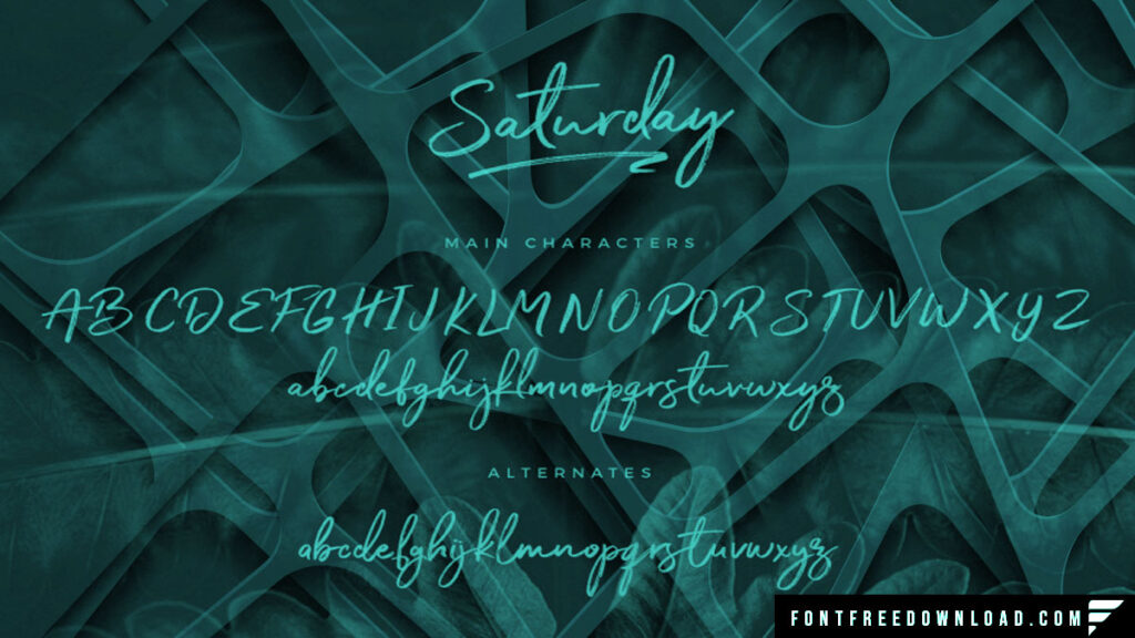 Saturday Typeface Free Download