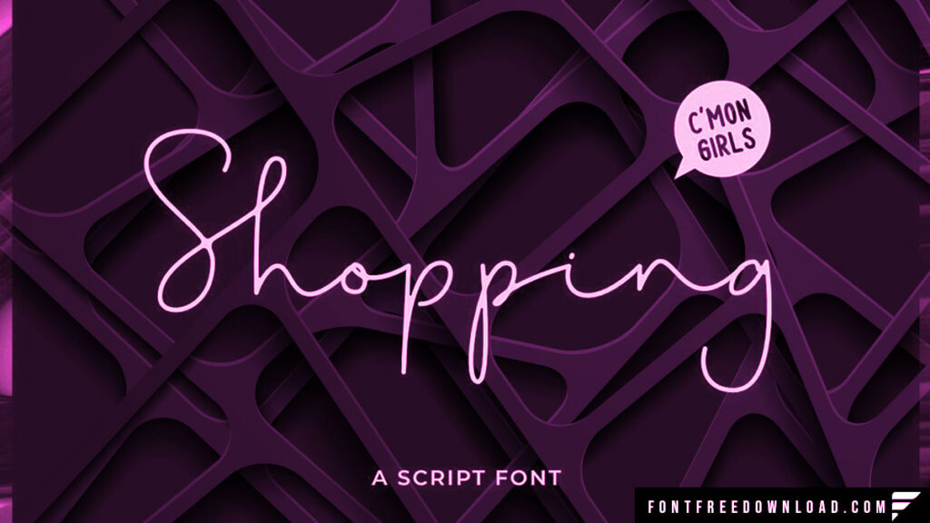 Shopping Script Font Free Download