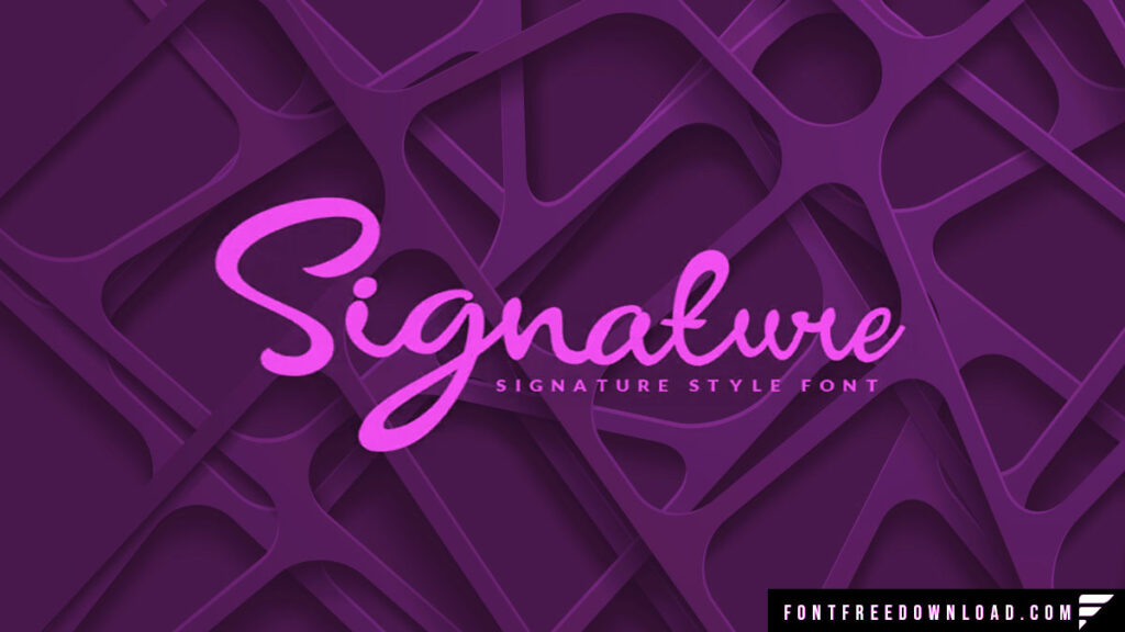 Signature Script Font Free Download