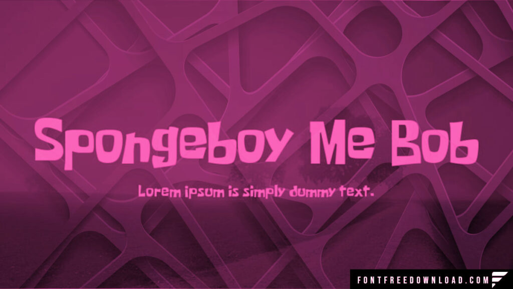 Spongeboy Me Bob Font Free Download